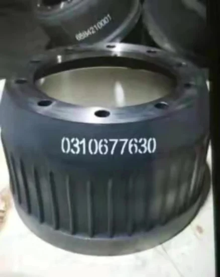 prix d'usine tambour de frein de haute qualité pour l'essieu de la remorque